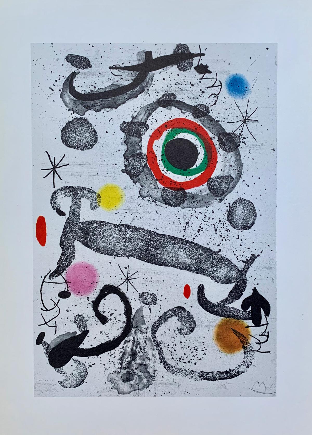 Joan Miro L’Astre du Marecage Facsimile Signed 1982 Offset Lithograph