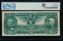 1896 $5 Educational Silver Certificate PMG 25