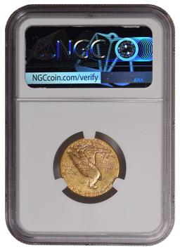 1910 $5 Indian Head Half Eagle Gold Coin NGC MS62