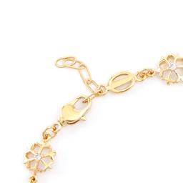 Plated 18KT Yellow Gold Diamond Bracelet