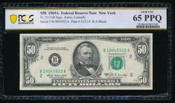 1969A $50 New York FRN PCGS 65PPQ