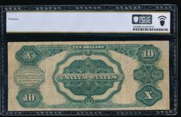 1891 $10 Tombstone Silver Certificate PCGS 12