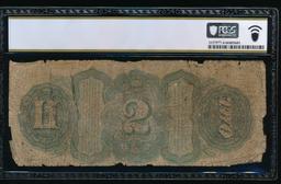 1869 $2 Legal Tender Note PCGS 4