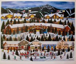 Jane Wooster Scott Alpine Winter Grandeur Hand Signed Limited Edition Lithograph