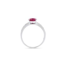 14KT White Gold 2.05ct Ruby and Diamond Ring