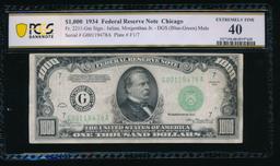 1934 $1000 Chicago FRN PCGS 40