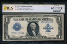 1923 $1 Silver Certificate PCGS 65PPQ