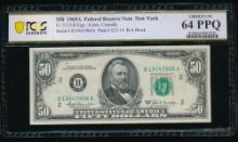 1969A $50 New York FRN PCGS 64PPQ