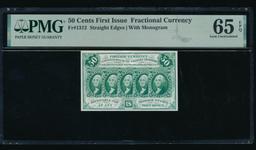 50 Cent First Issue Fractional PMG 65EPQ
