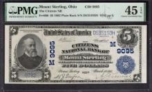 1902 $5 Mount Sterling OH National PMG 45EPQ