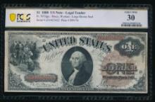 1880 $1 Legal Tender Note PCGS 30