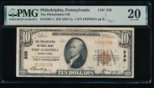 1929 $10 Philadelphia PA National PMG 20