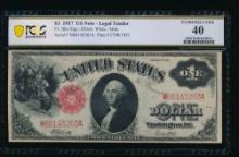 1917 $1 Mule Legal Tender Note PCGS 40