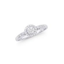 14KT White Gold 0.27ctw Diamond Ring