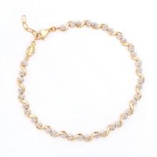 Plated 18KT Yellow Gold 0.27cts Diamond Bracelet