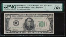 1934A $500 New York FRN PMG 55EPQ