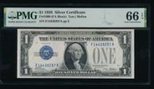 1928 $1 Silver Certificate PMG 66EPQ