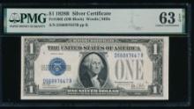 1928B $1 Silver Certificate PMG 63EPQ