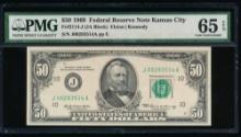 1969 $50 Kansas City FRN PMG 65EPQ