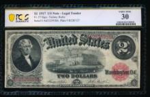 1917 $2 Legal Tender Note PCGS 30