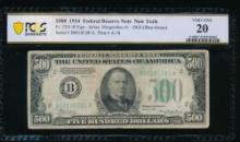 1934 $500 New York FRN PCGS 20