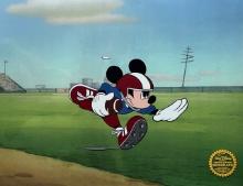 Disney Mickey Mouse Football Sericel Animation Art Cel