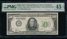 1934 $500 Cleveland FRN PMG 45EPQ