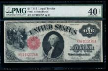 1917 $1 Legal Tender Note PMG 40EPQ