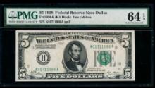 1928 $5 Dallas FRN PMG 64EPQ