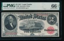 1917 $2 Legal Tender Note PMG 66EPQ