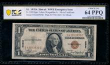 1935A $1 Hawaii Silver Certificate PCGS 64PPQ