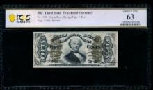 50 Cent Third Issue Fractional PCGS 63
