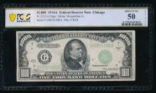 1934A $1000 Chicago FRN PCGS 50