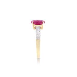 14KT Yellow Gold 2.05ct Ruby and Diamond Ring
