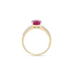 14KT Yellow Gold 2.05ct Ruby and Diamond Ring