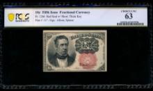 10 Cent Fifth Issue Fractional PCGS 63