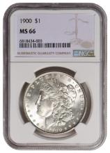 1900 $1 Morgan Silver Dollar Coin NGC MS66