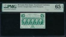 50 Cent First Issue Fractional PMG 65EPQ