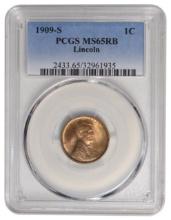 1909-S Lincoln Cent PCGS MS65RB