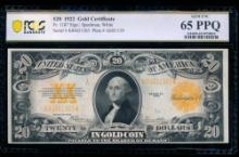 1922 $20 Gold Certificate PCGS 65PPQ