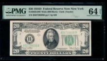 1934D $20 New York FRN PMG 64EPQ