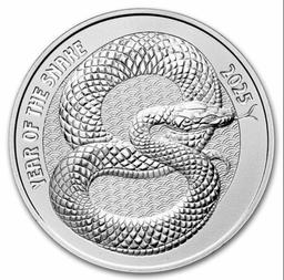 2025 Year of the Snake 1oz Silver Coin