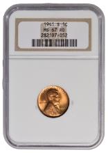 1941-S Lincoln Cent NGC MS67RD