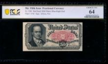 50 Cent Fifth Issue Fractional PCGS 64