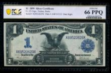 1899 $1 Black Eagle Silver Certificate PCGS 66PPQ
