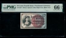 10 Cent Fourth Issue Fractional PMG 66EPQ