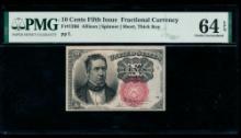 10 Cent Fifth Issue Fractional PMG 64EPQ
