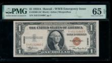 1935A $1 Hawaii Silver Certificate PMG 65EPQ
