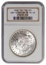 1887 $1 Morgan Silver Dollar MS63