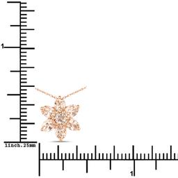 10KT Rose Gold 0.99ctw Morganite Pendant